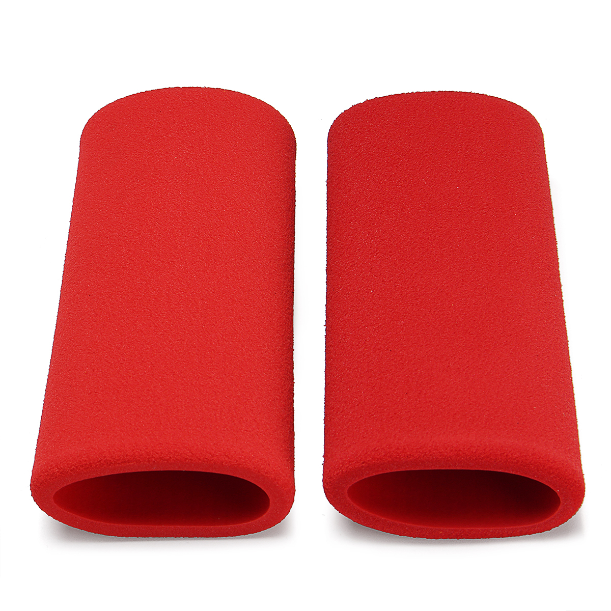 Motorcycle-Handlebar-Grip-Cover-Slip-on-Foam-Anti-Vibration-Comfort-Red-Universal-1358171
