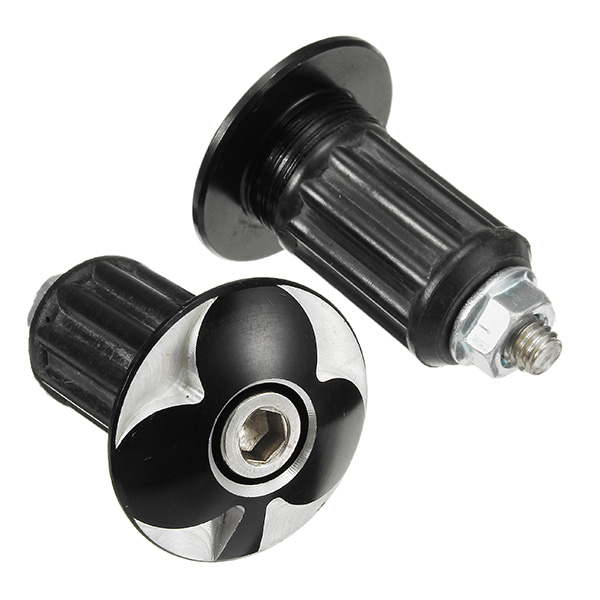 Pair-17mm-Scooter-Handlebar-Plug-Poker-Pattern-For-YamahaSuzuki-1163954