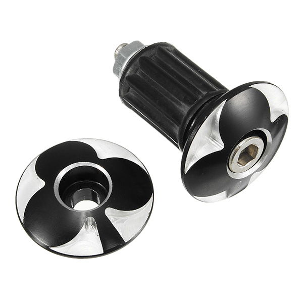 Pair-17mm-Scooter-Handlebar-Plug-Poker-Pattern-For-YamahaSuzuki-1163954