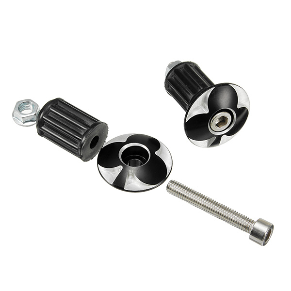 Pair-17mm-Scooter-Handlebar-Plug-Poker-Pattern-For-YamahaSuzuki-1163954