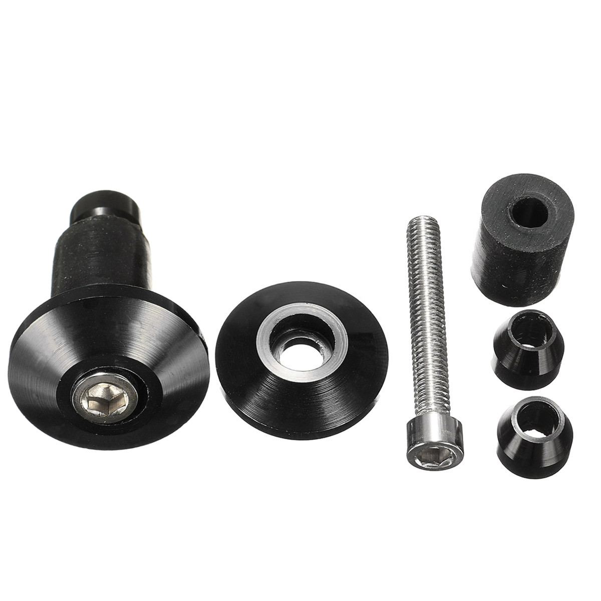 Pair-78inch-Universal-Handlebar-Hand-Grips-Bar-End-Plugs-Cap-Motorcycle-Bike-1125426