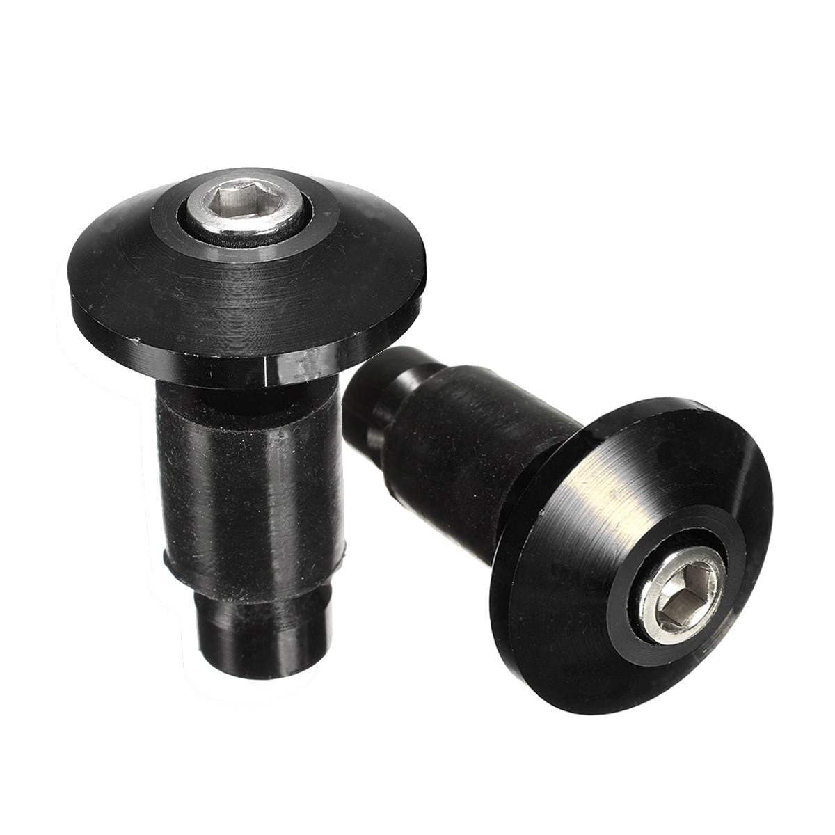 Pair-78inch-Universal-Handlebar-Hand-Grips-Bar-End-Plugs-Cap-Motorcycle-Bike-1125426