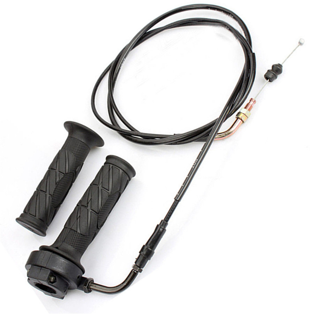 Pair-Moped-Scooter-Motorcycle-Throttle-Turn-Handlebar-Grip-Cable-for-GY6-125-150CC-ATV-Bike-1450563