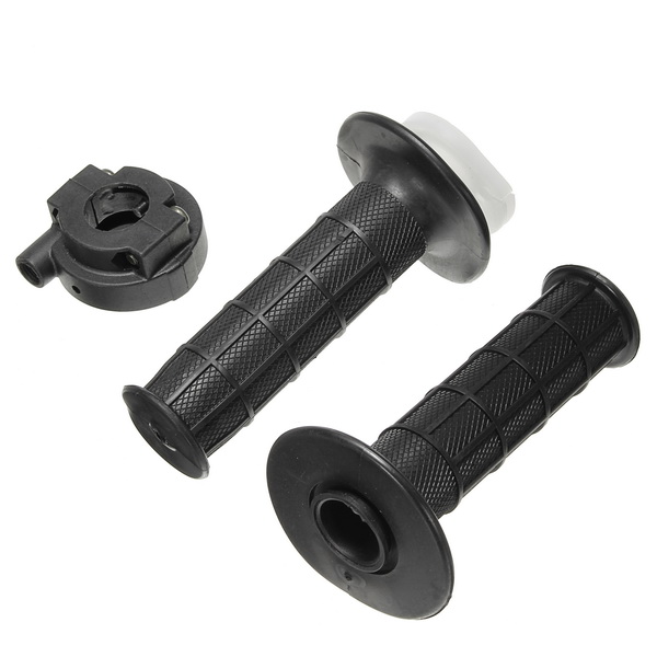 Pair-Motorcycle-Handlebar-Grips-Handlebar-Black-Rubber-22mm087in-1115919