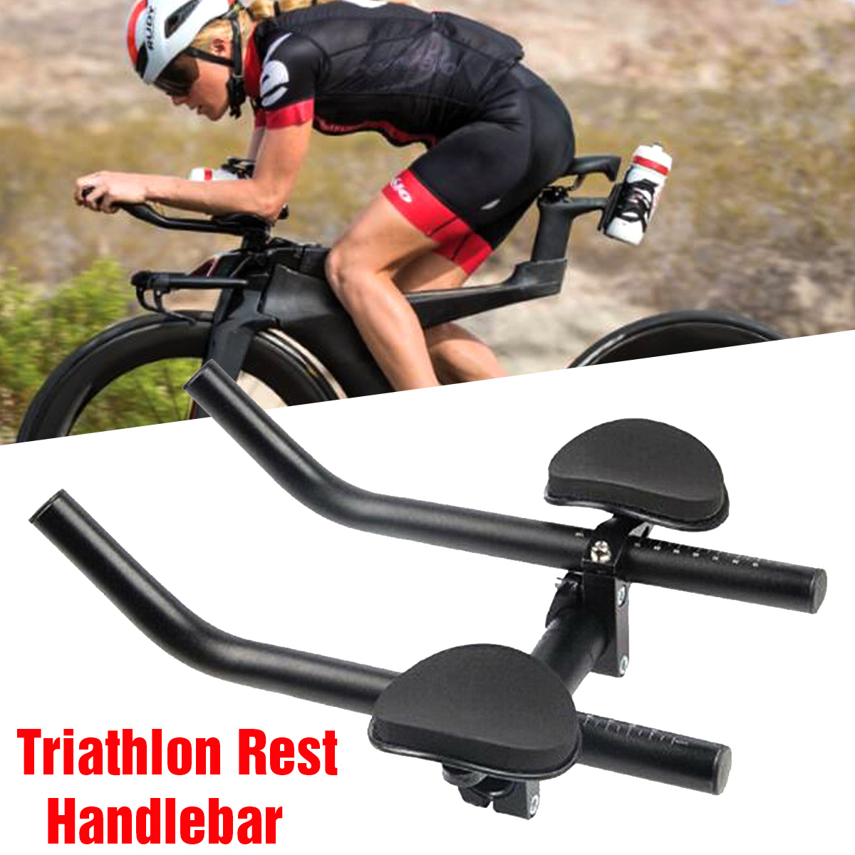 Road-Mountain-Bike-Bicycle-Aluminum-Alloy-Triathlon-Rest-Handlebar-Cycling-Race-1770783