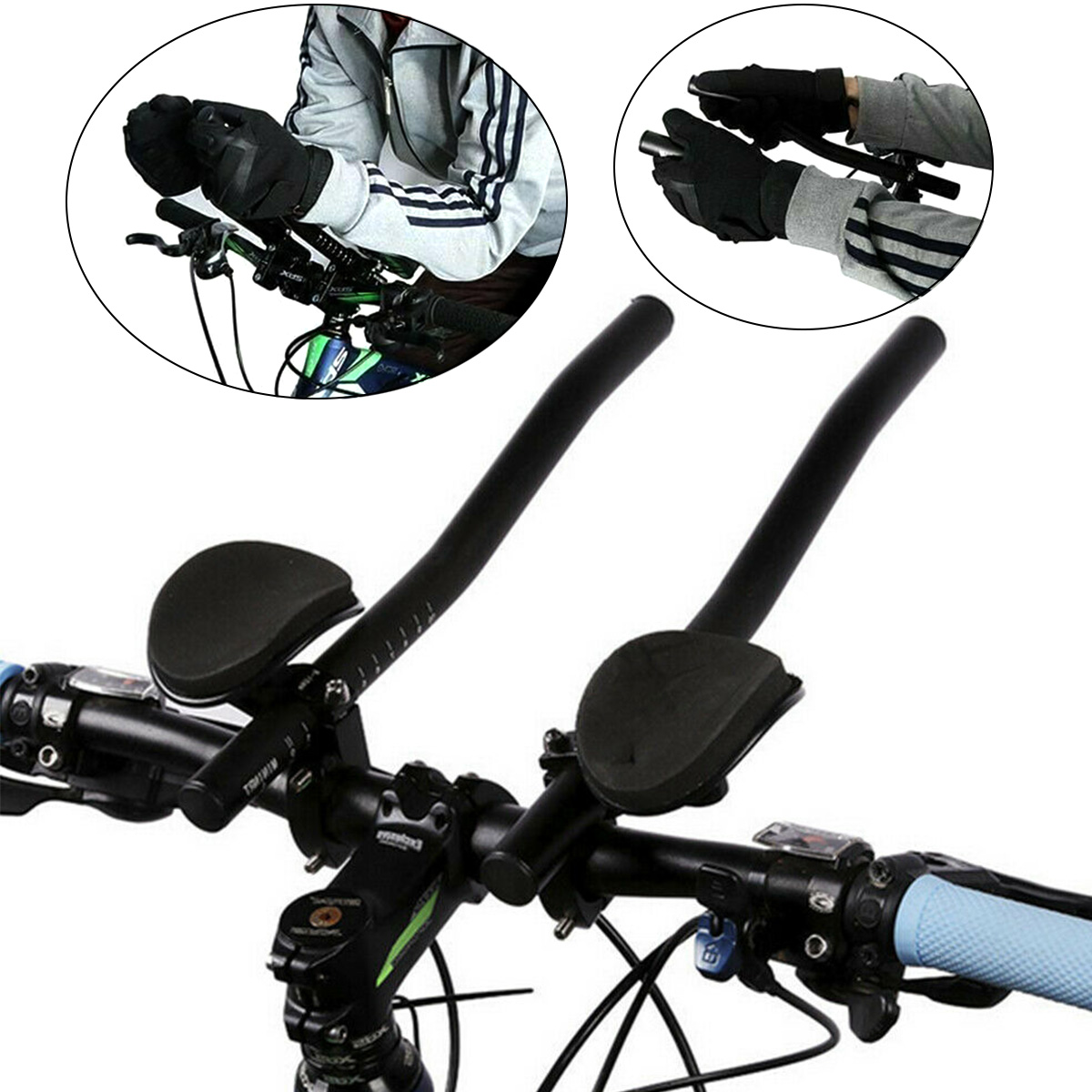 Road-Mountain-Bike-Bicycle-Aluminum-Alloy-Triathlon-Rest-Handlebar-Cycling-Race-1770783