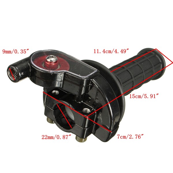 Rubber-Twist-Throttle-Handlebar-Grips-78inch-22mm-with-Cable-Motorcycle-1017145