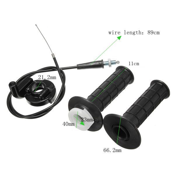Twist-Handlebar-Grips-With-Throttle-Cable-110cc-To-250cc-Dirt-Bike-Quad-ATV-Pit-Trail-22mm-78in-1116130