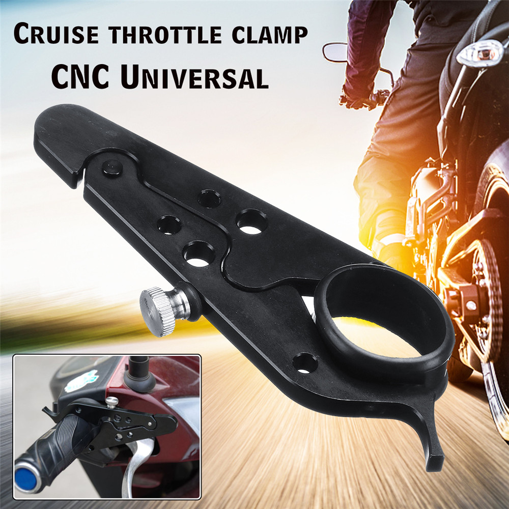 Universal-Black-Motorcycle-Control-Throttle-Lock-Retainer-Handlebar-Grip-1433336