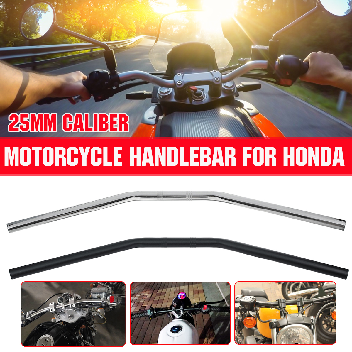 1-25mm-Motorcycle-Scooter-Quad-Bike-Drag-Bar-Handlebar-For-Honda-For-Suzuki-1784214
