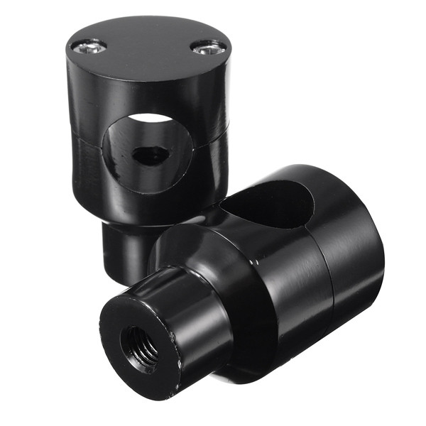 25mm-Black-Motorcycle-BilleT-Handlebar-Holder-Risers-For-Harley-Davidson-1104581