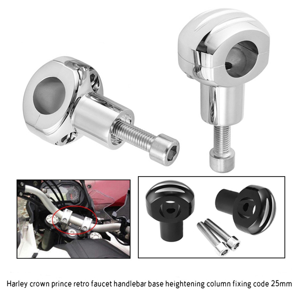 25mm-Retro-Faucet-Handlebar-Base-Heightening-Column-Fixing-Code-For-Harly-Crown-Prince-1680422