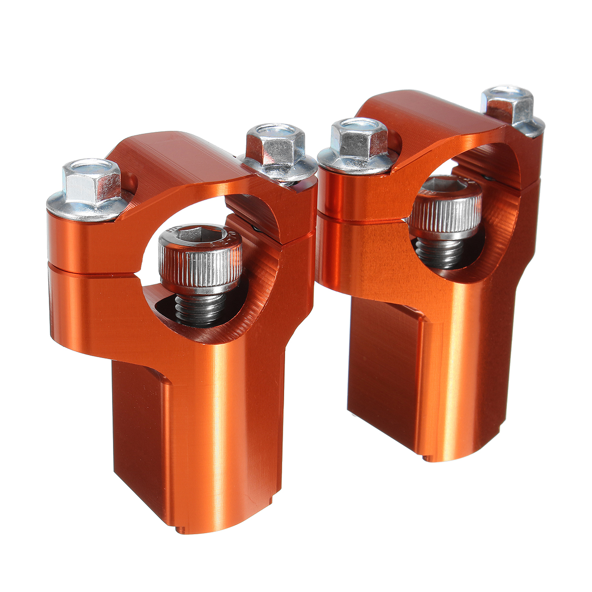 28mm-Handlebar-Mounts-Clamp-Riser-52mm-Height-For-Dirt-Bike-KTM-125-530cc-SXEXC-1150104