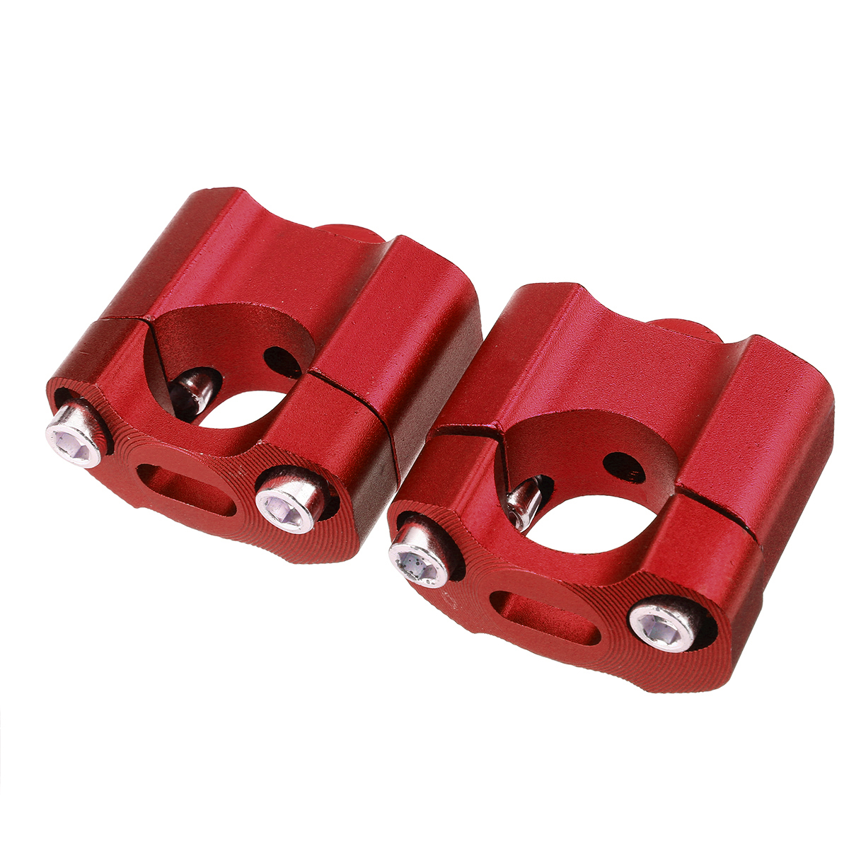 2PCS-HandleBar-Riser-Mount-Clamp-Adapter-22--28mm-Alu-Dirt-Bike-ATV-Universal-1722285