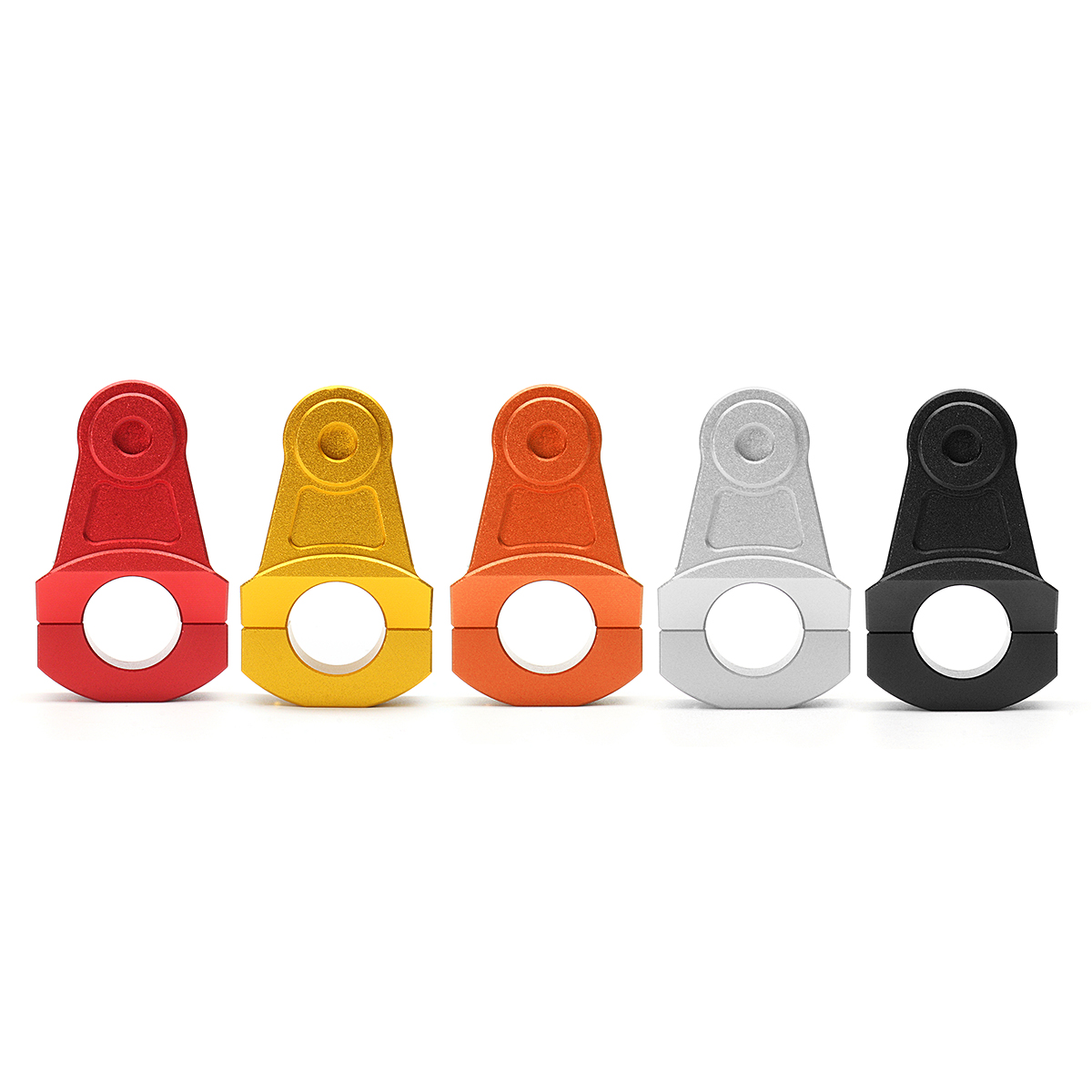 2pcs-28mm-Aluminum-Motorcycle-Handlebar-Fat-Bar-Mount-Riser-Clamps-Universal-1133453