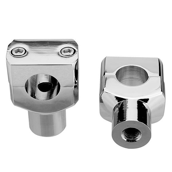 2xShorty-Billet-Handlebar-Bar-Riser-Set-for-Harley-45120
