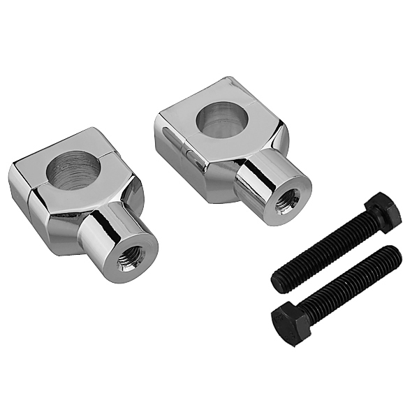 2xShorty-Billet-Handlebar-Bar-Riser-Set-for-Harley-45120