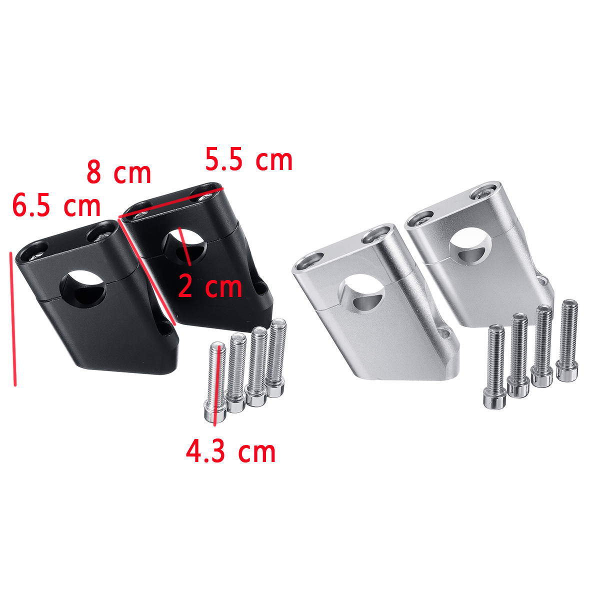 78inch-22mm-Universal-Motorcycle-Front-HandleBar-Handle-Mount-Clamps-Riser-Taper-1540830