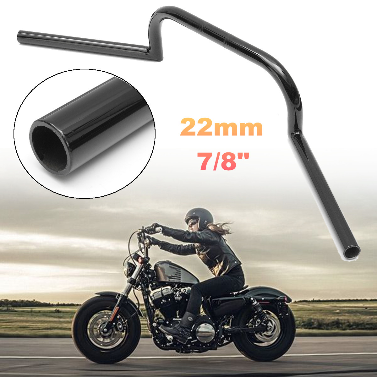 Black-22mm-78inch-Drag-Handlebar-For-Honda-YamahaSuzukiKawasakiHarleyTriumph-1174980