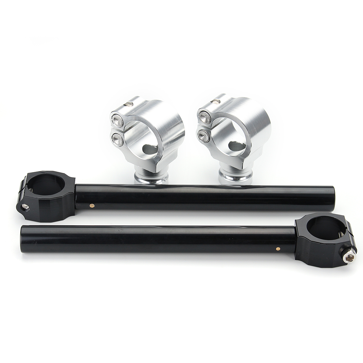 Motorcycle-38mm-Fork-Clamp-Tubes-CNC-Clip-On-Ons-78inch-Handlebars-Handle-Bar-1260594