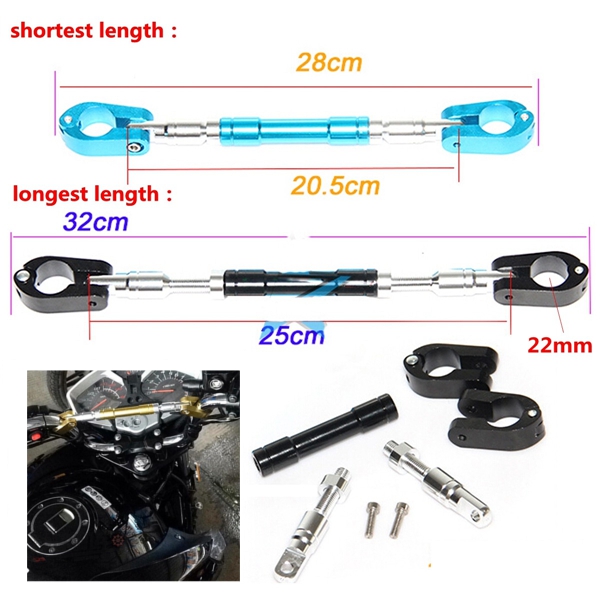 Motorcycle-Strengthen-Balance-Handlebar-Adjustable-Cross-Bar-Set-78inch-22mm-1040473