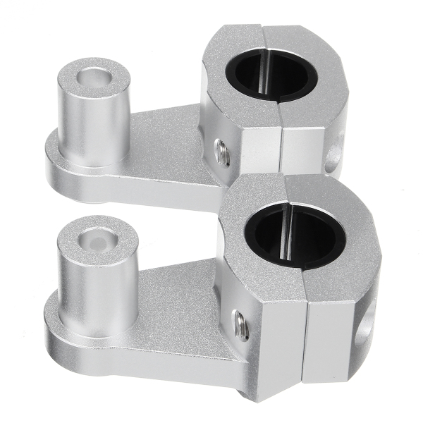 Pair-78inch-22mm-28mm-Silver-Motorcycle-Handlebar-Clamp-Aluminum-Mount-Bracket-1173213