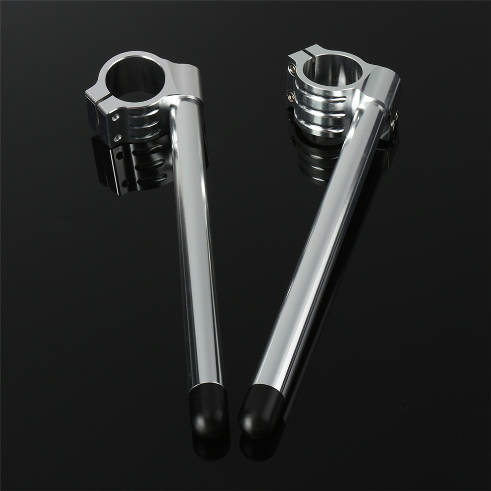 Pair-78quot41mm-Motorcycle-Clip-on-Bar-Tube-Handlebars-CNC-For-YamahaHondaGSXR-1288877