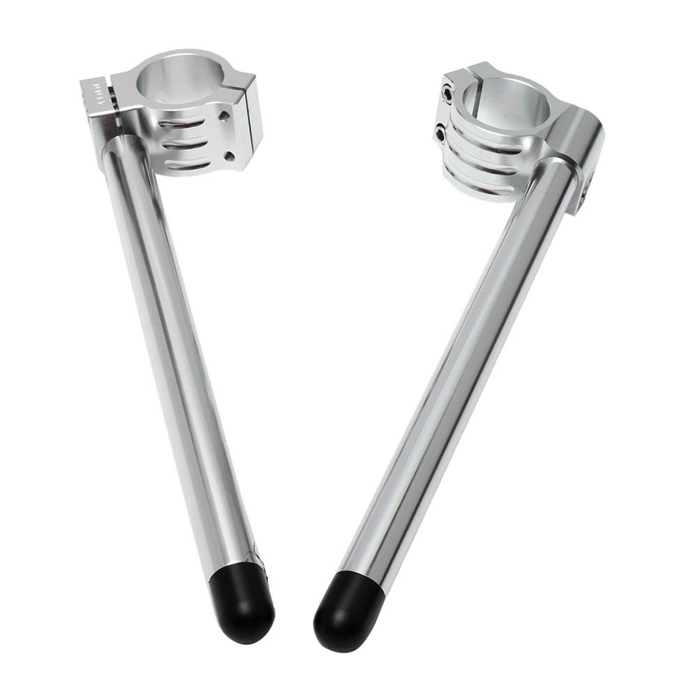 Pair-78quot41mm-Motorcycle-Clip-on-Bar-Tube-Handlebars-CNC-For-YamahaHondaGSXR-1288877