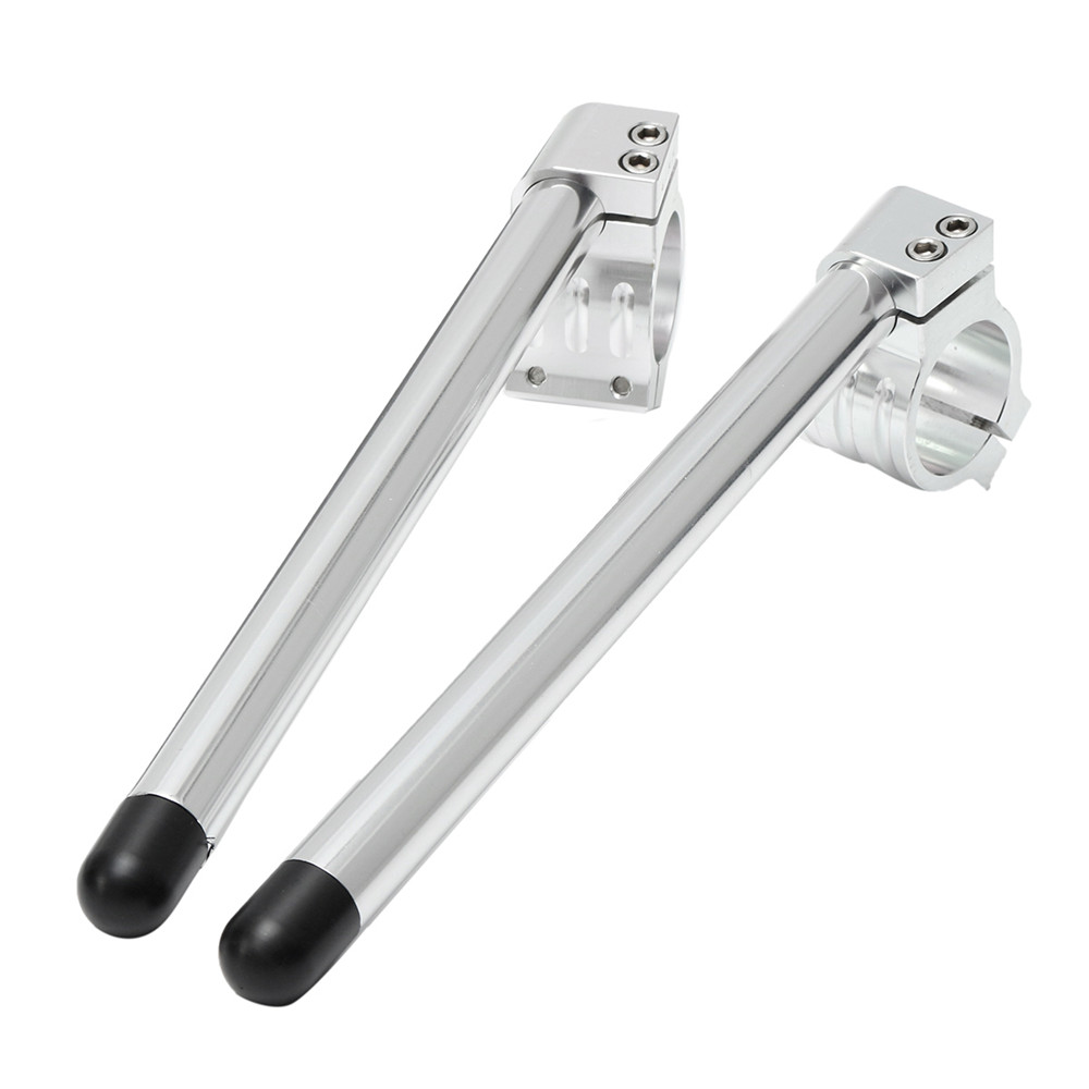 Pair-78quot41mm-Motorcycle-Clip-on-Bar-Tube-Handlebars-CNC-For-YamahaHondaGSXR-1288877