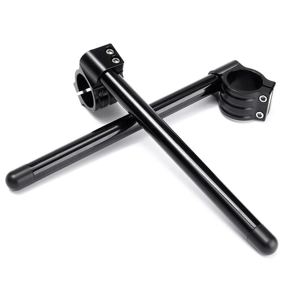 Pair-78quot41mm-Motorcycle-Clip-on-Bar-Tube-Handlebars-CNC-For-YamahaHondaGSXR-1288877