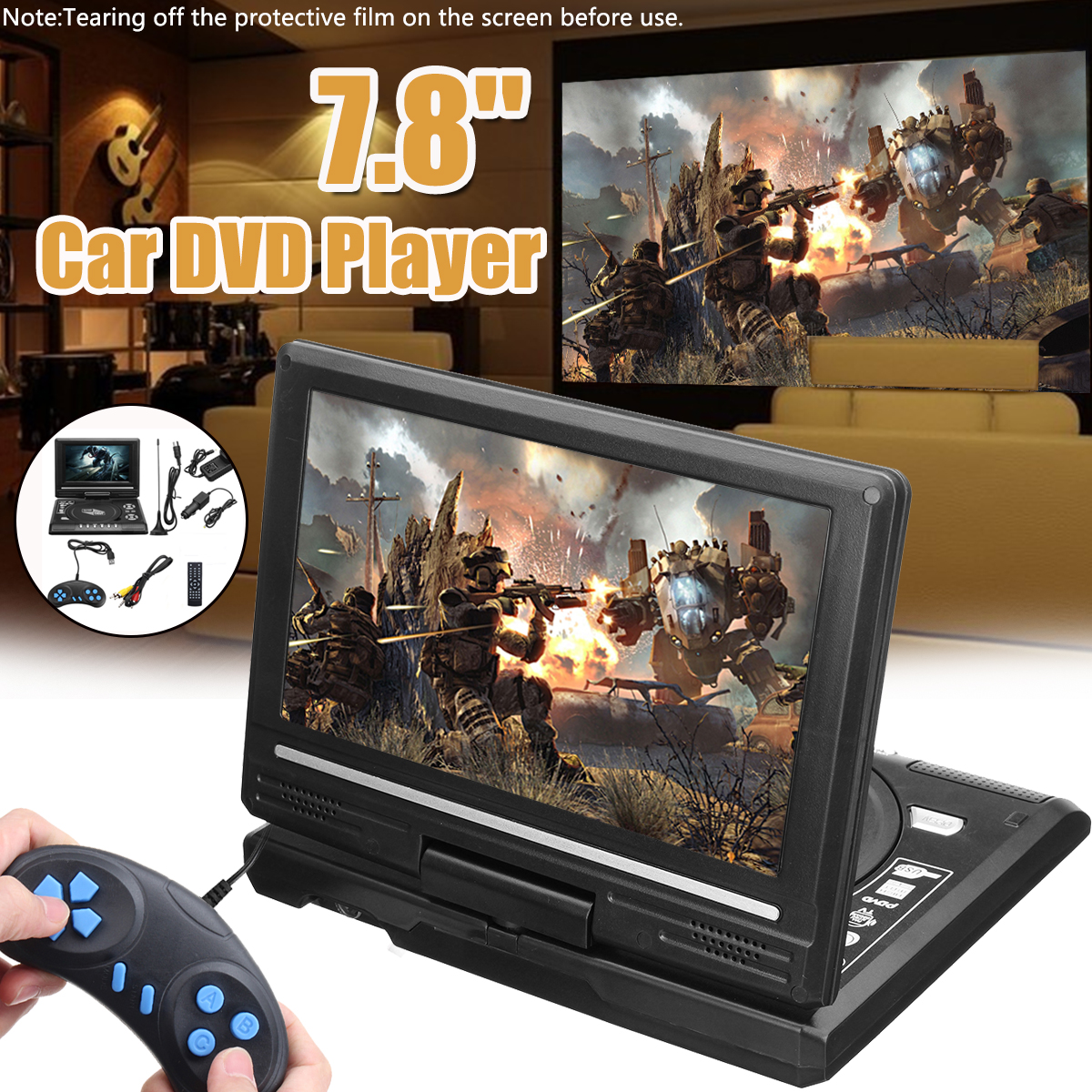 78-Inch-Portable-TV-Program-Game-270-Degree-Rotation-Car-DVD-Player-1409539