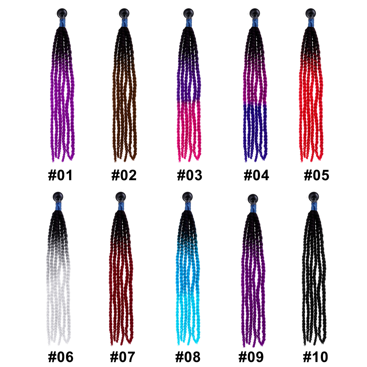 10Colours-24inch-Helmet-Pigtails--Ponytail-Motorcycle-Bike-Helmet-Braids-Removable-1454133