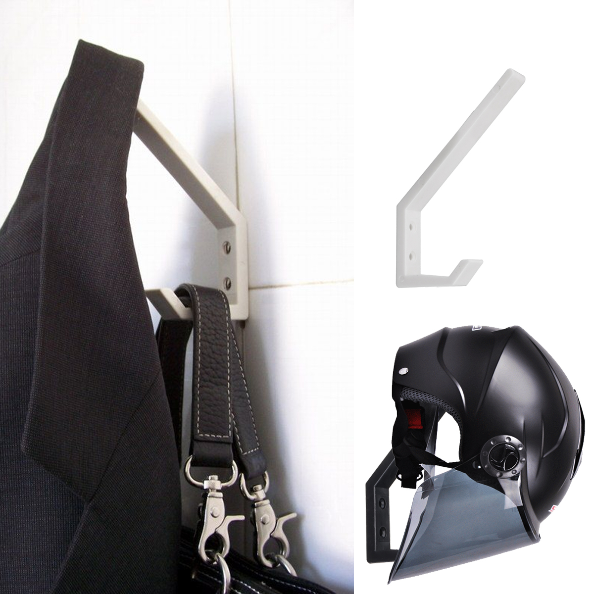 2pcs-Helmet-Holder-Hook-Jacket-Bags-Wall-Mount-Cloth-Display-Rack-Hanger-1355176
