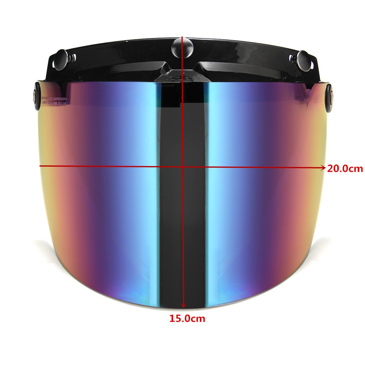 3-Snap-Flip-Up-Open-Face-Motorcycle-Helmet-Visor-Shield-Five-Colors-1353743