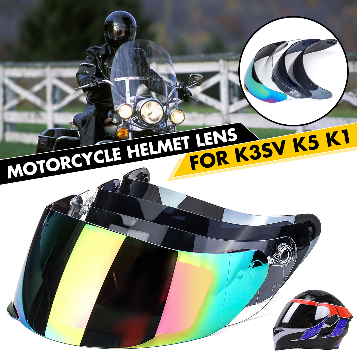Anti-UV-Motorcycle-Helmet-Lens-Anti-scratch-Face-Shield-Visor-Lens-For-K3SV-1782187