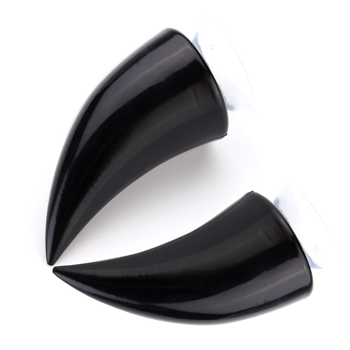 Black-Motorcycle-Helmet-Headwear-Accessoriess-Suction-Cups-Horns-Decor-Decoration-1376624