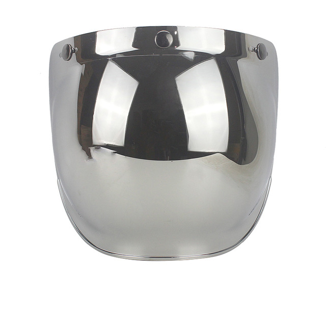 CYCYLEGEAR-Bubble-Shield-Helmet-Lens-For-Half-Retro-Flying-Helmet-Tri-buckle-Lens-With-Black-Frame-1694535