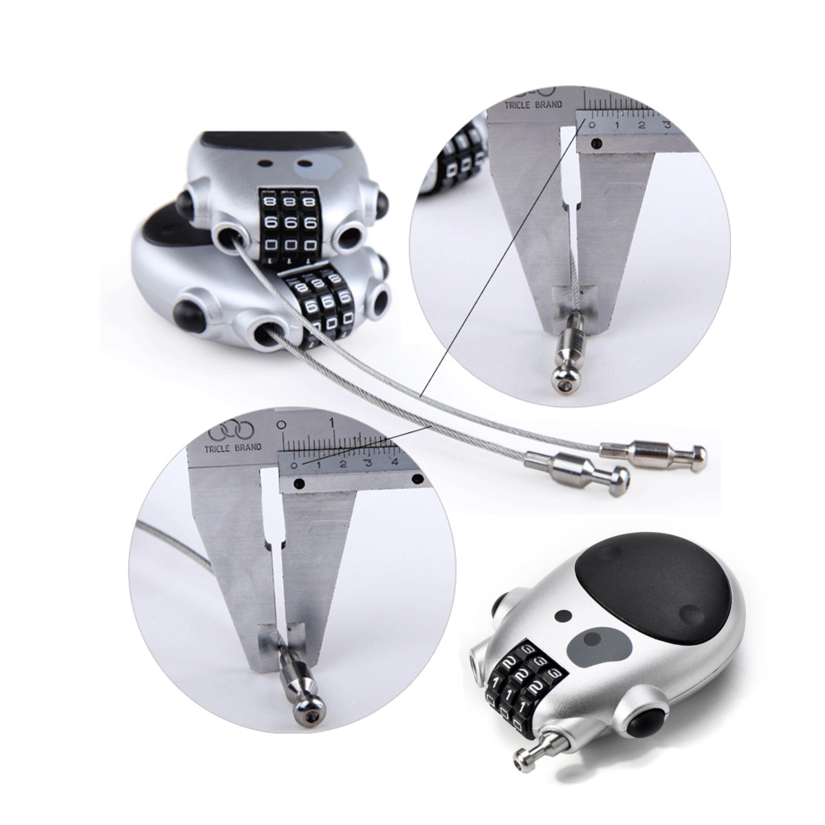 Digit-Password-Padlock-Motorcycle-Helmet-Combination-Lock-Safety-Adjustable-Cartoon-Cow-Carriage-Fas-1645375