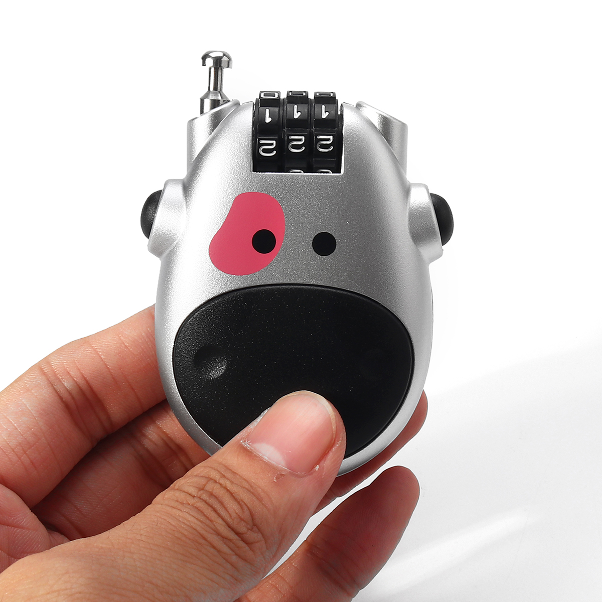Digit-Password-Padlock-Motorcycle-Helmet-Combination-Lock-Safety-Adjustable-Cartoon-Cow-Carriage-Fas-1645375