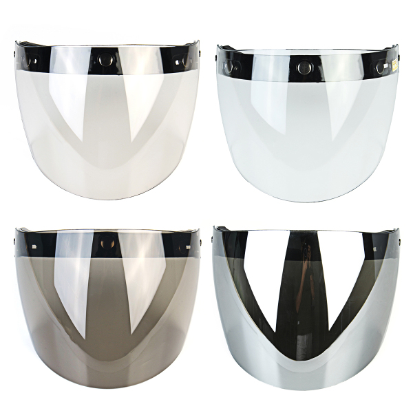 Flip-Up-Helmet-Shield-Lens-Visor-3-Snap-For-Motorcycle-Half-Helmet-Clear-Silver-1208011