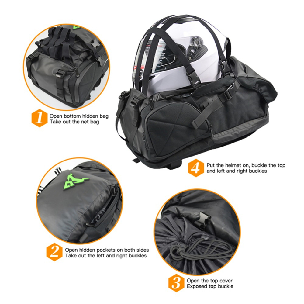 MOTOCENTRIC-55L-Outdoor-Travel-Bag-Multi-Use-Motorcycle-Seat-Tail-Bag-Helmet-Backpack-Waterproof-Lug-1685807