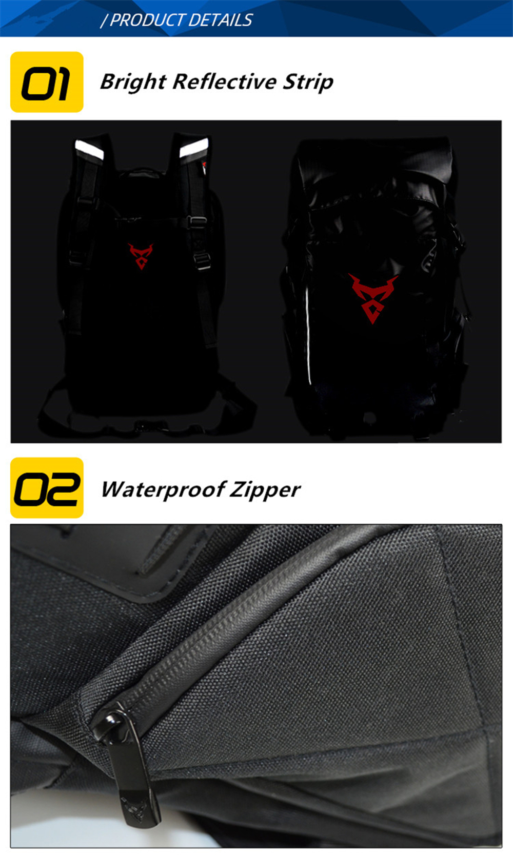 MOTOCENTRIC-55L-Outdoor-Travel-Bag-Multi-Use-Motorcycle-Seat-Tail-Bag-Helmet-Backpack-Waterproof-Lug-1685807