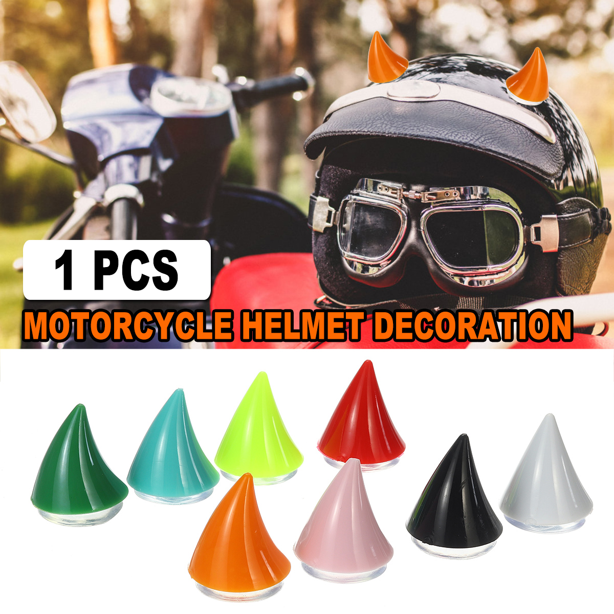 Motorcycle-Helmet-Corner-Plastic-Resilient-Silicone-Suction-Soft-Horn-Decoration-1703359