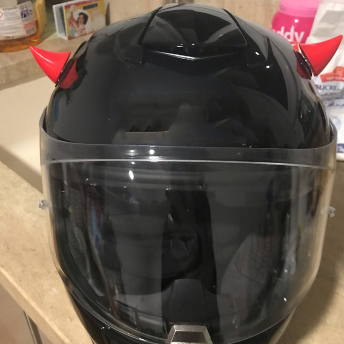 Motorcycle-Helmet-Corner-Plastic-Resilient-Silicone-Suction-Soft-Horn-Decoration-1703359