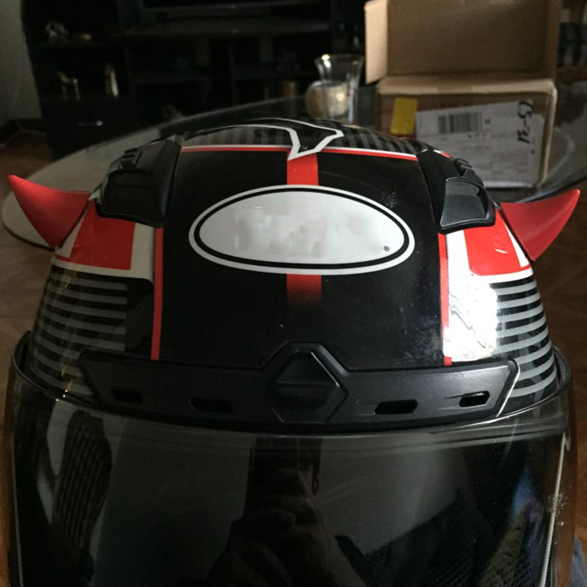 Motorcycle-Helmet-Corner-Plastic-Resilient-Silicone-Suction-Soft-Horn-Decoration-1703359