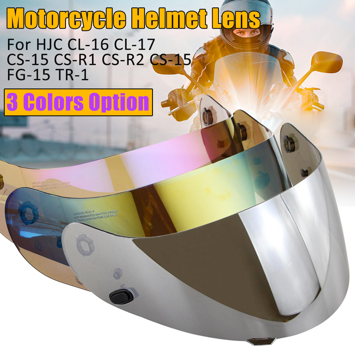 Motorcycle-Helmet-Lens-Shield-Visor-For-HJC-CL-16-CL-17-CS-15-CS-R1-CS-R2-CS-15-FG-15-TR-1-1440838