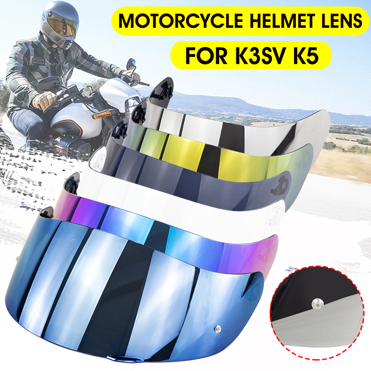 Motorcycle-Helmet-Lens-Sun-Visor--Shield-Anti-scratch-For-K5-K3SV-1632783