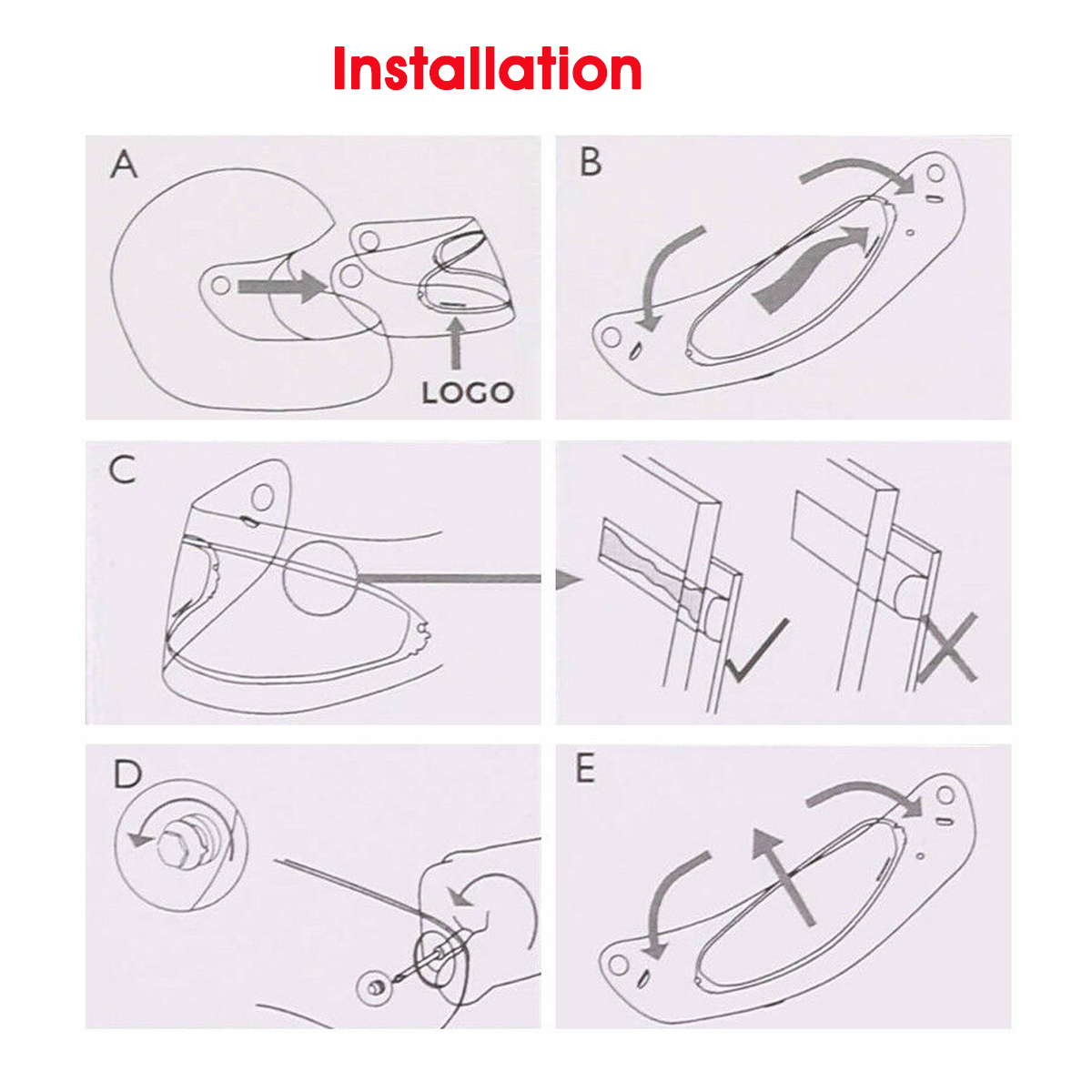 Motorcycle-Helmet-Visor-Shield-Lens-Full-Face-Anti-Fog-Protective-For-K1-K3SV-1782186