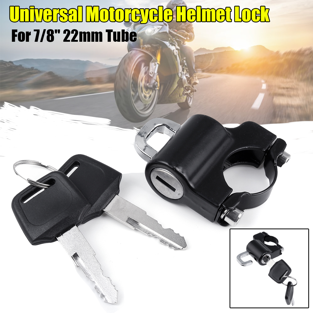 Motorcycle-Universal-Helmet-Lock-For-22mm-Engine-Crankcase-Crash-Bar-Motorbike-1784213