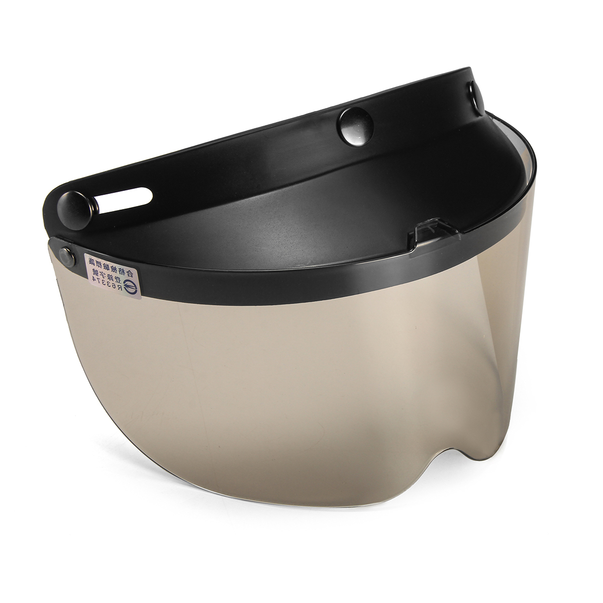 Open-Face-Helmet-3-Snap-Shield-Visor-Cover-For-Motorcycle-Bike-Universal-1373456